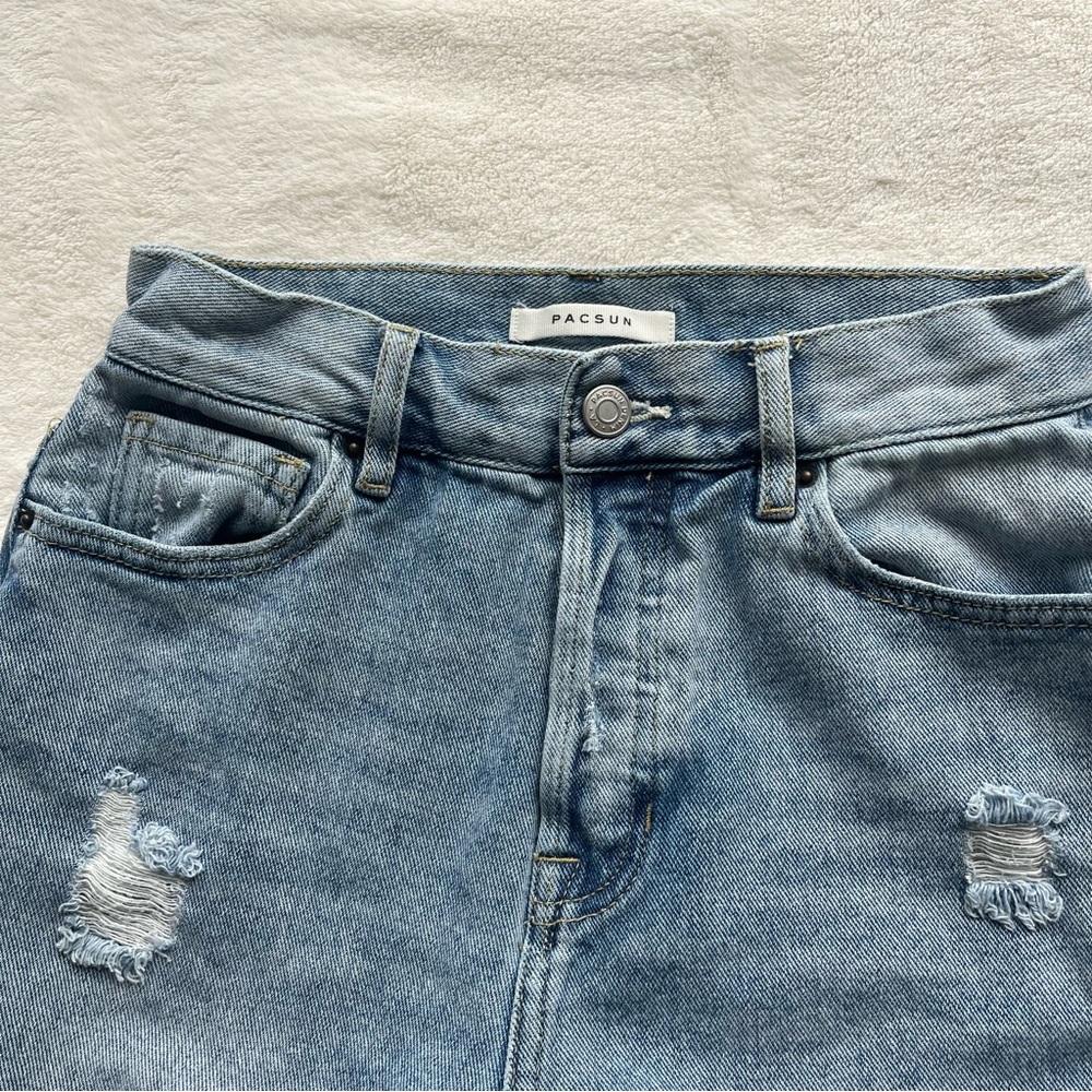Pacsun High Rise Straight Ripped Jeans - Picture 6 of 15